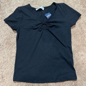 black size extra small hollister top